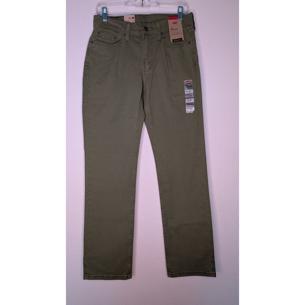 Levi's NWT 514 Straight Stretch 29 x 30 Green Men's Jeans Summer Colorblock